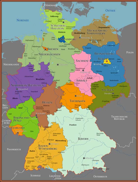 Deutschland Karte Zum Drucken | My blog